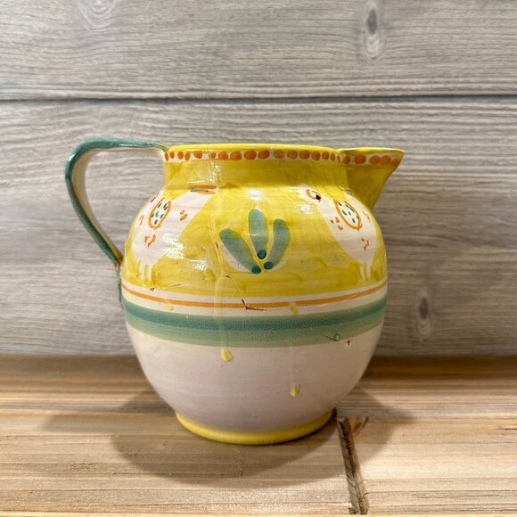 Vietri Italy Campagna Chicken Large Pitcher - Picture 8 of 14